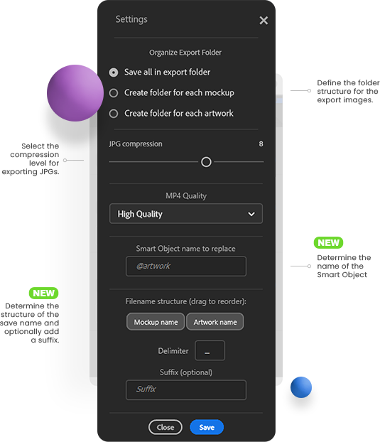 Features Settings