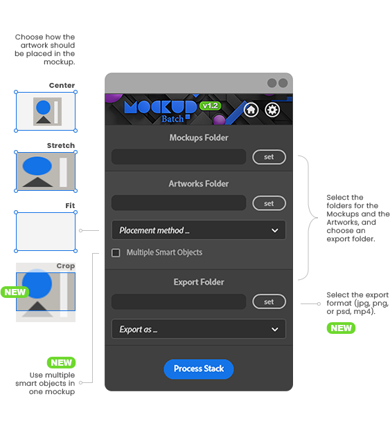 plugin_freatures_1 bulk mockup photoshop plugin interface showing batch smart object replacement
